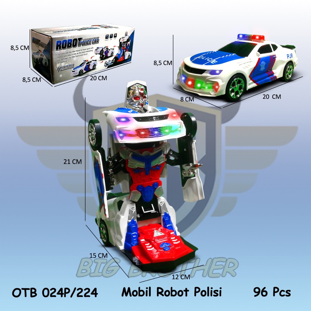 PROMO  OTB024P OTB221 OTB224  OTB221A OTB111 Mainan Anak Mobil Mobilan Robot Transformer BIGBROTHER-OTB024P