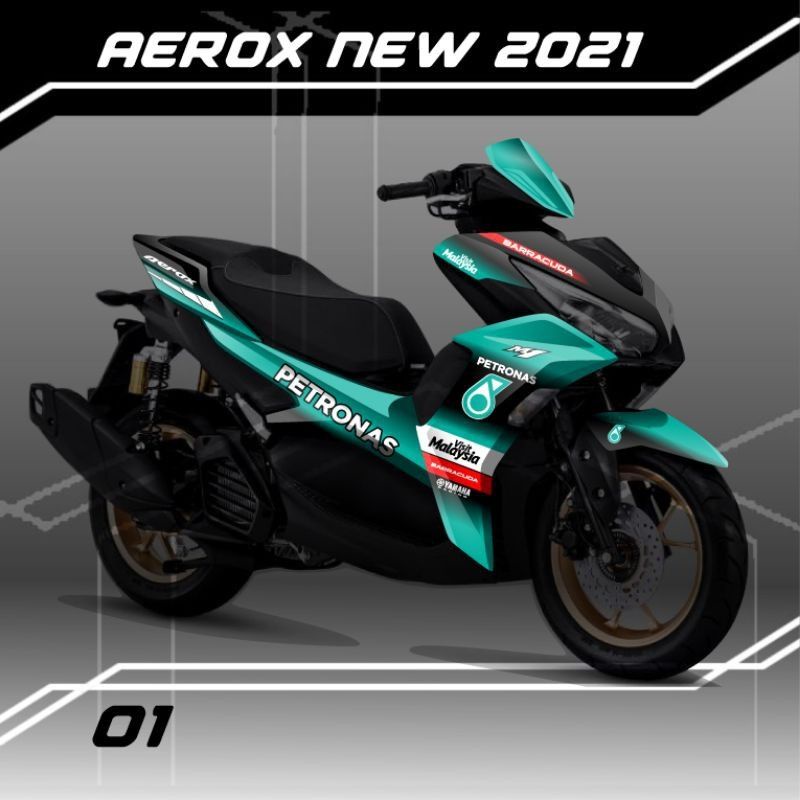 stiker decal New Yamaha Aerox 2021 petronas