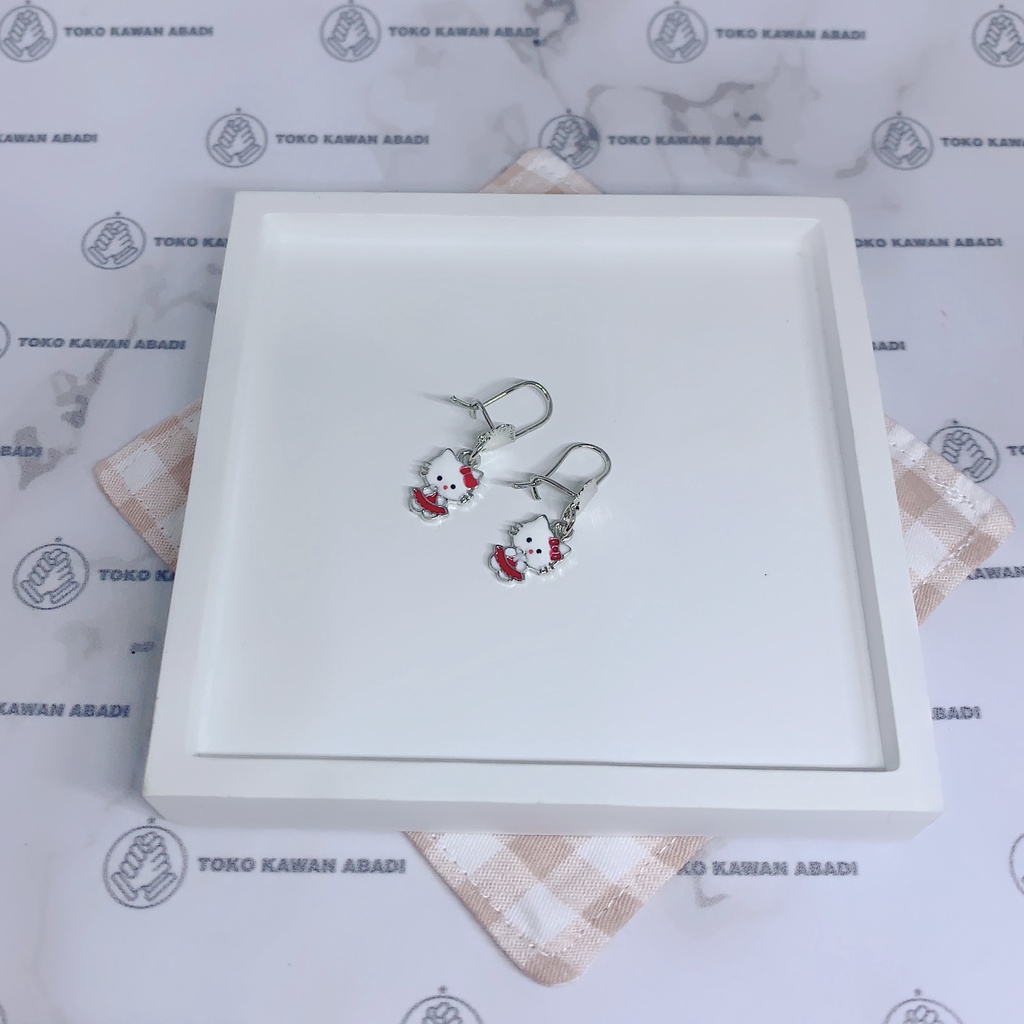 Anting Anak Perempuan Xuping Silver Motif Hellokitty *09