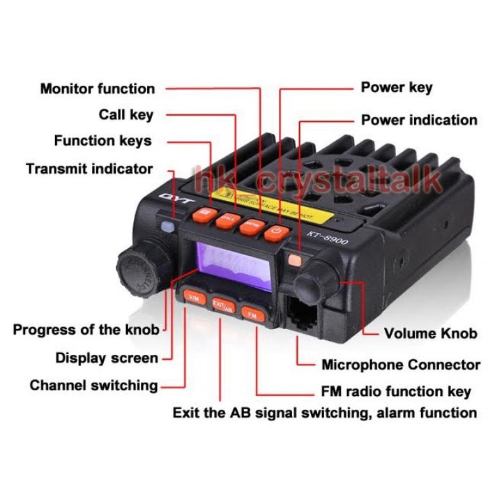 Radio Rig Mobil Dual Band QYT KT 8900