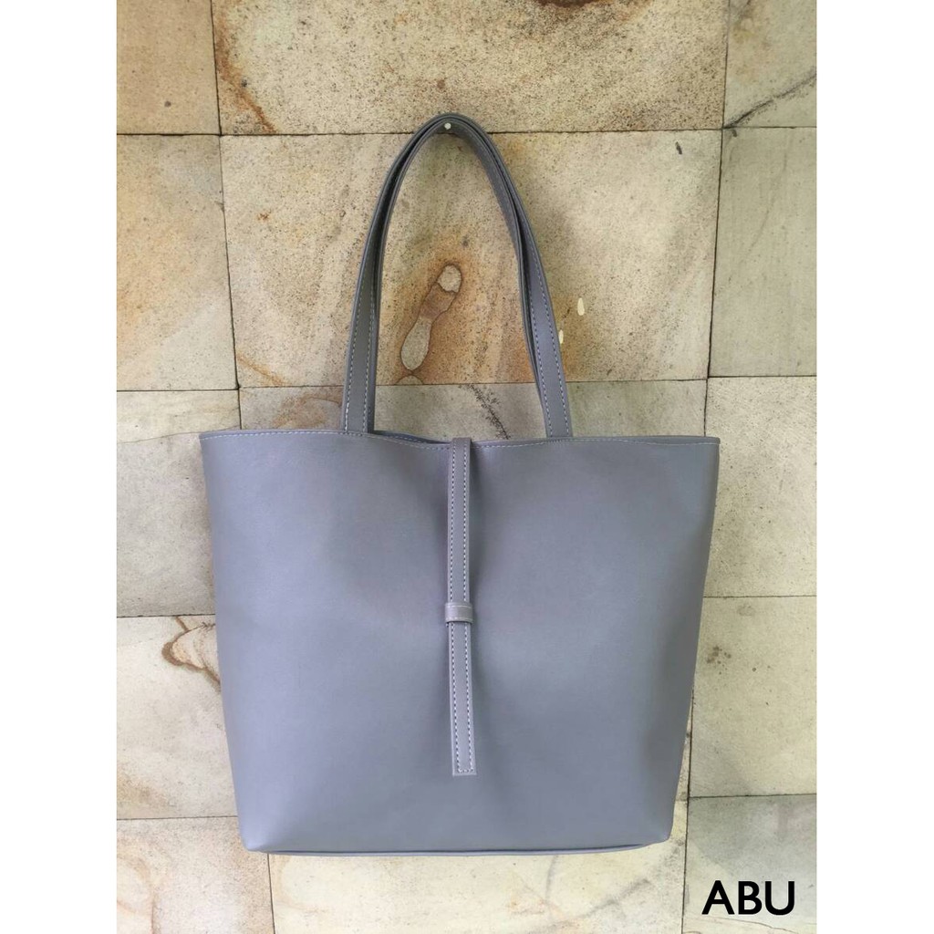 UBU Tote Bag Kulit Garis Anti Air TERMURAH - Tote Bag Wanita