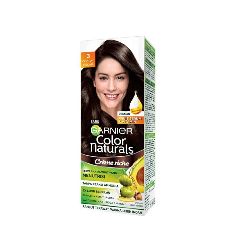 Jual Garnier hair color coklat gelap,semir garnier,semir coklat