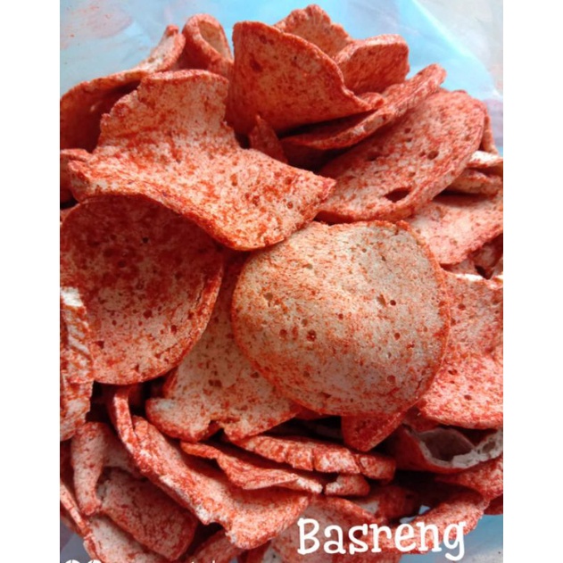 

Basreng pedas pipih premium 100gram