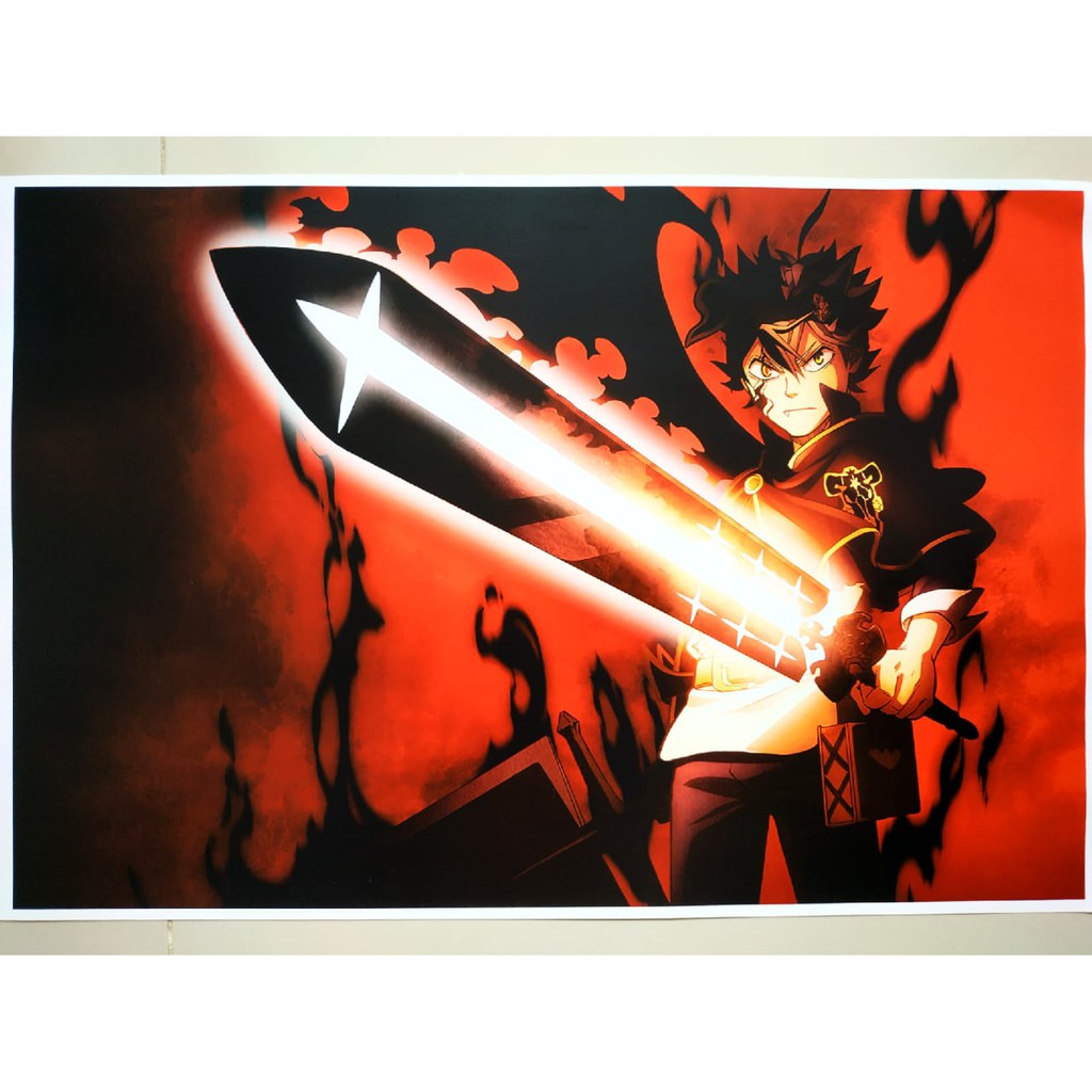 Poster Anime Black Clover 2 Asta Merchandise