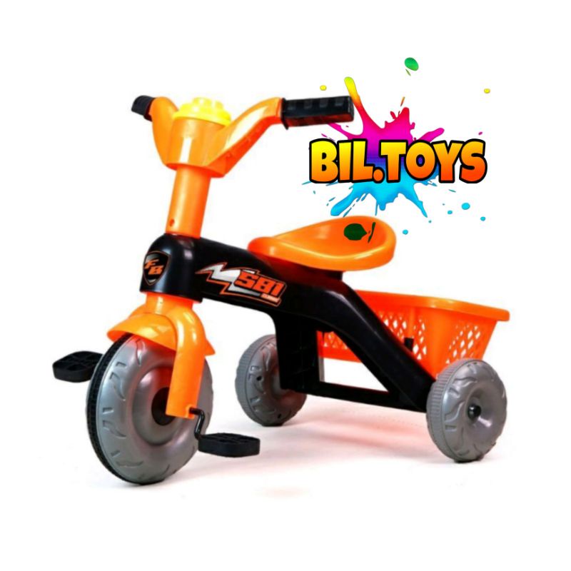 MAINAN ANAK SEPEDA RODA TIGA TRICYCLE RIDE ON FB581 MAINAN SEPEDA ANAK TUNGGANG RODA 3 SHP