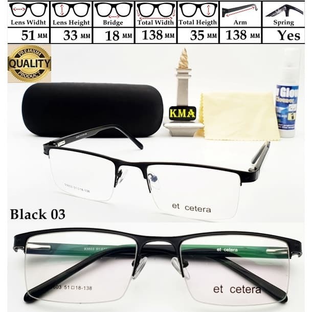 Kacamata frameless minus frame kacamata unisex