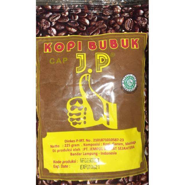 

KOPI BUBUK J.P (KOPI KHAS LAMPUNG)