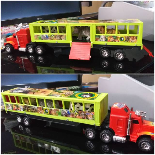 Mobil Truk Safari Binatang Animal Truck Mainan