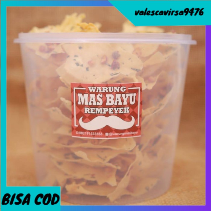 

⭐BISA COD⭐ Rempeyek toples 5 Liter