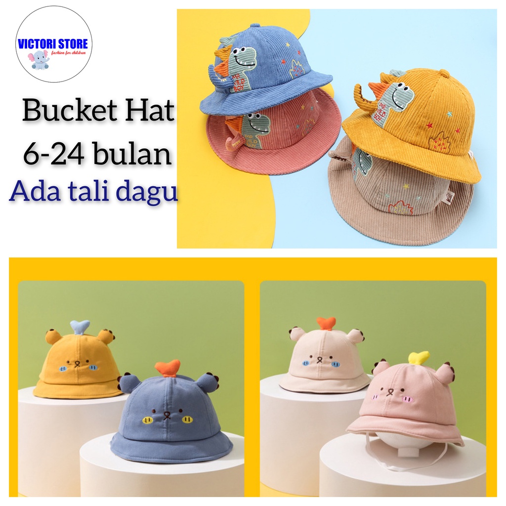 Topi Bucket Bayi Topi Anak Bayi Import Victori Fashion Baby Bucket Hat