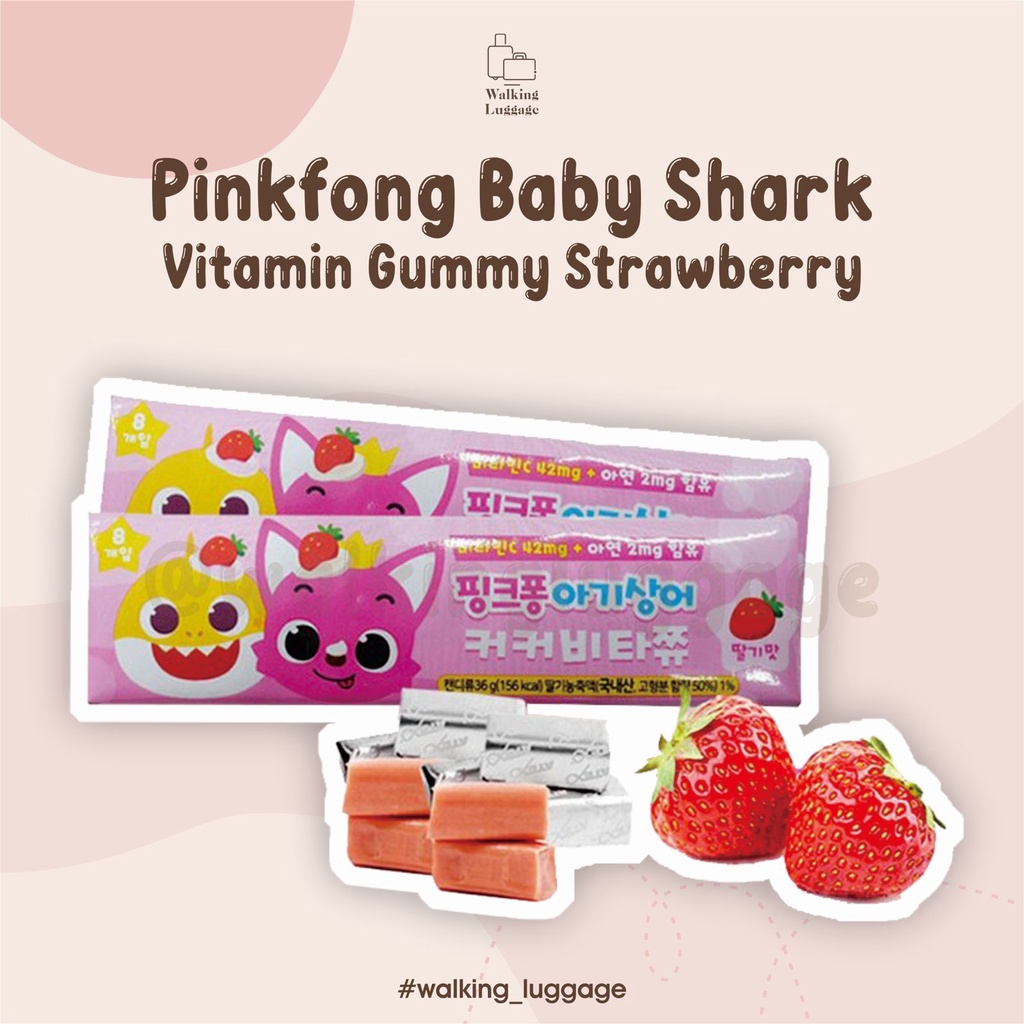 Pinkfong Baby Shark Vitamin Gummy Strawberry | Vitamin Gummy Korea