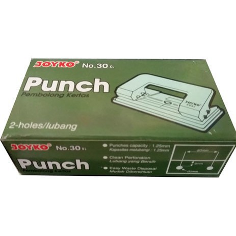 

Pembolong Kertas Joyko Punch No.30 XL 2 Hole Lubang