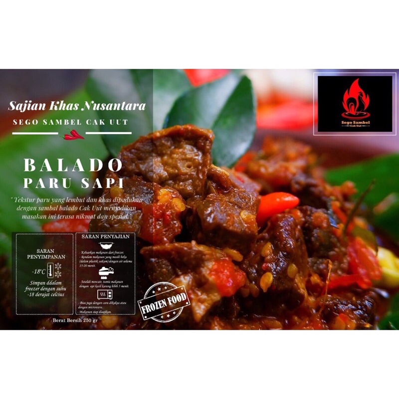 

BALADO PARU SAPI FROZEN FOOD CAK UUT Malang Original 250gram