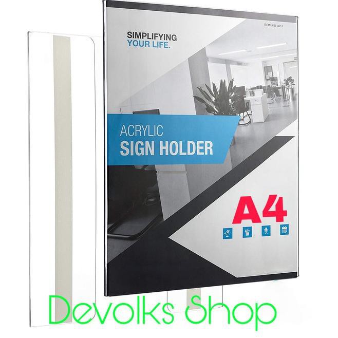 

SALE TERBAIK TEMPAT BROSUR AKRILIK / AKRILIK TEMPEL / SIGN HOLDER AKRILIK A4