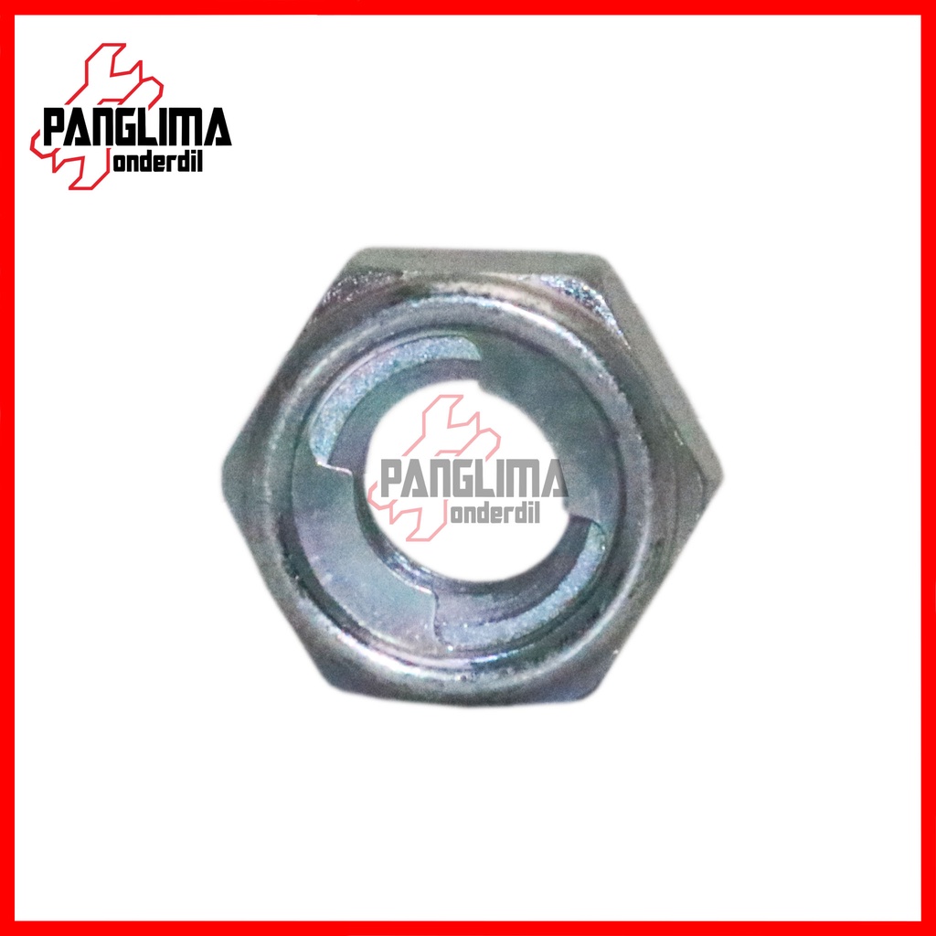 Mur Lock Nut M8-M 8 Baut 12 Silver Pengunci-Kunci Nap-Naff-Naf Gear-Gir