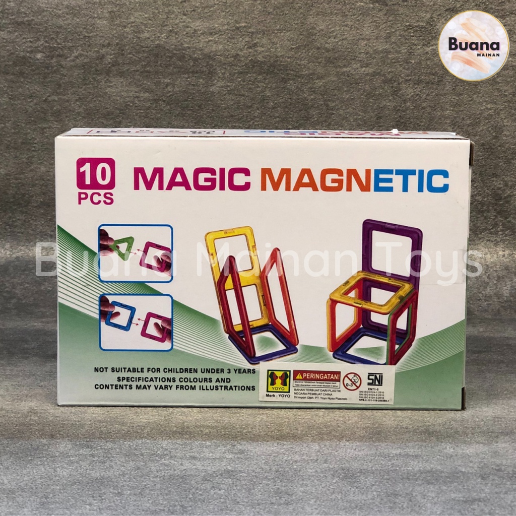 MAGIC MAGNETIC MAINAN EDUKASI ANAK KREASI KREATIF TOY BELAJAR BENTUK