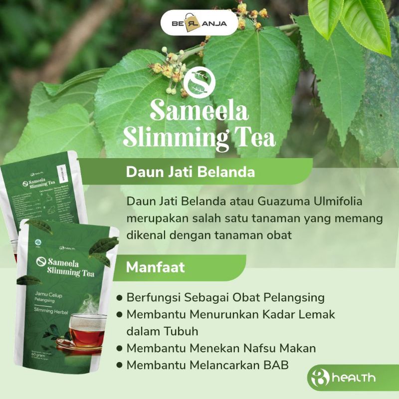 

b erl berlanja sameela slimming tea teh hijau herbal