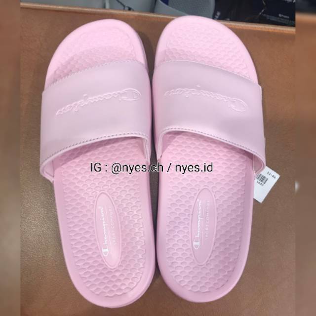 pink champion flip flops