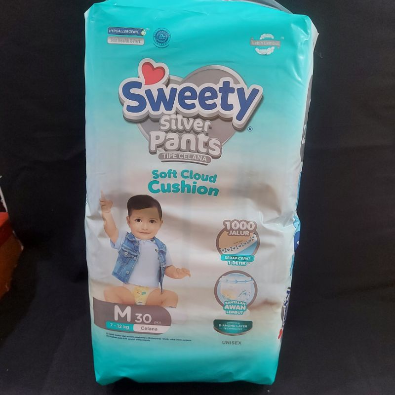 sweety silver pants / popok celana