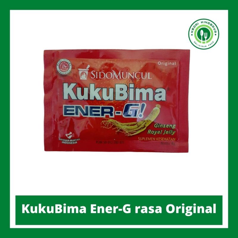 

Kukubima Ener-G rasa Original 4.5 gram isi 1 pcs