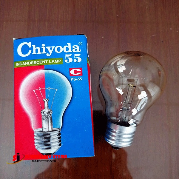 Chiyoda PS-55 Lampu Pijar - Bohlam Kaca Bening