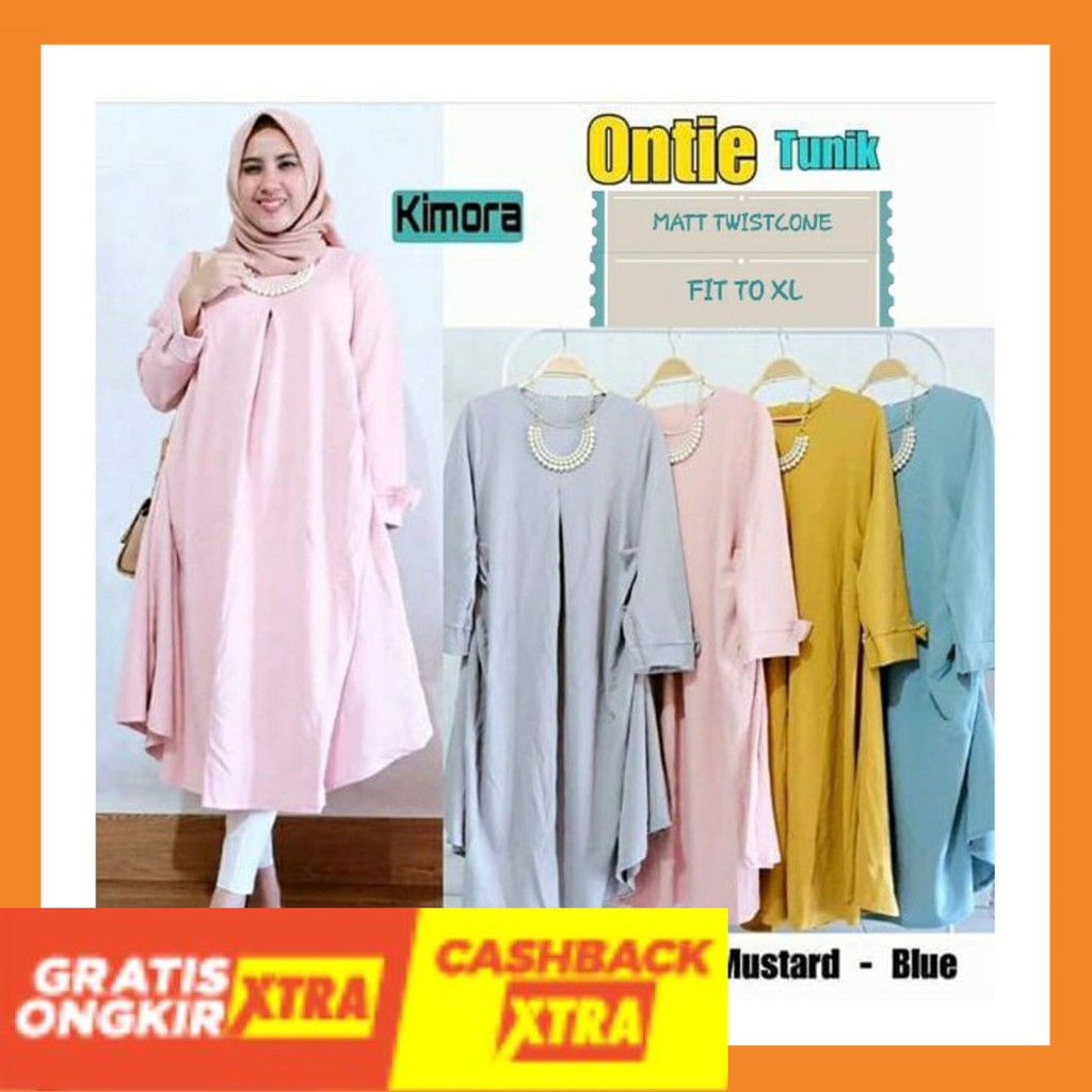 STYLE KOREA KEREN IMPORT MURAH ORIGINAL BISA COD / ONTIE TUNIK