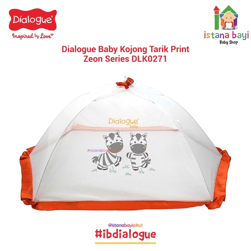 Dialogue Baby Kojong Tarik Motif Print Rabbit &amp; Carrot - Kelambu bayi