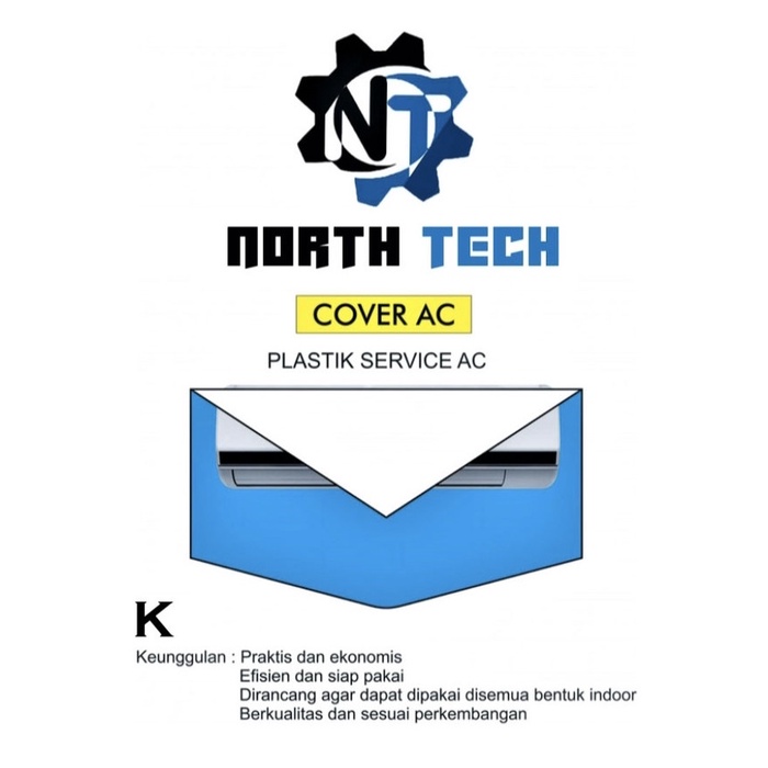 PLASTIK CUCI AC KECIL / AC CLEANING COVER 0.5-1 PK / Cover Plastik Servis Untuk Cuci Ac Rumah Tebal 