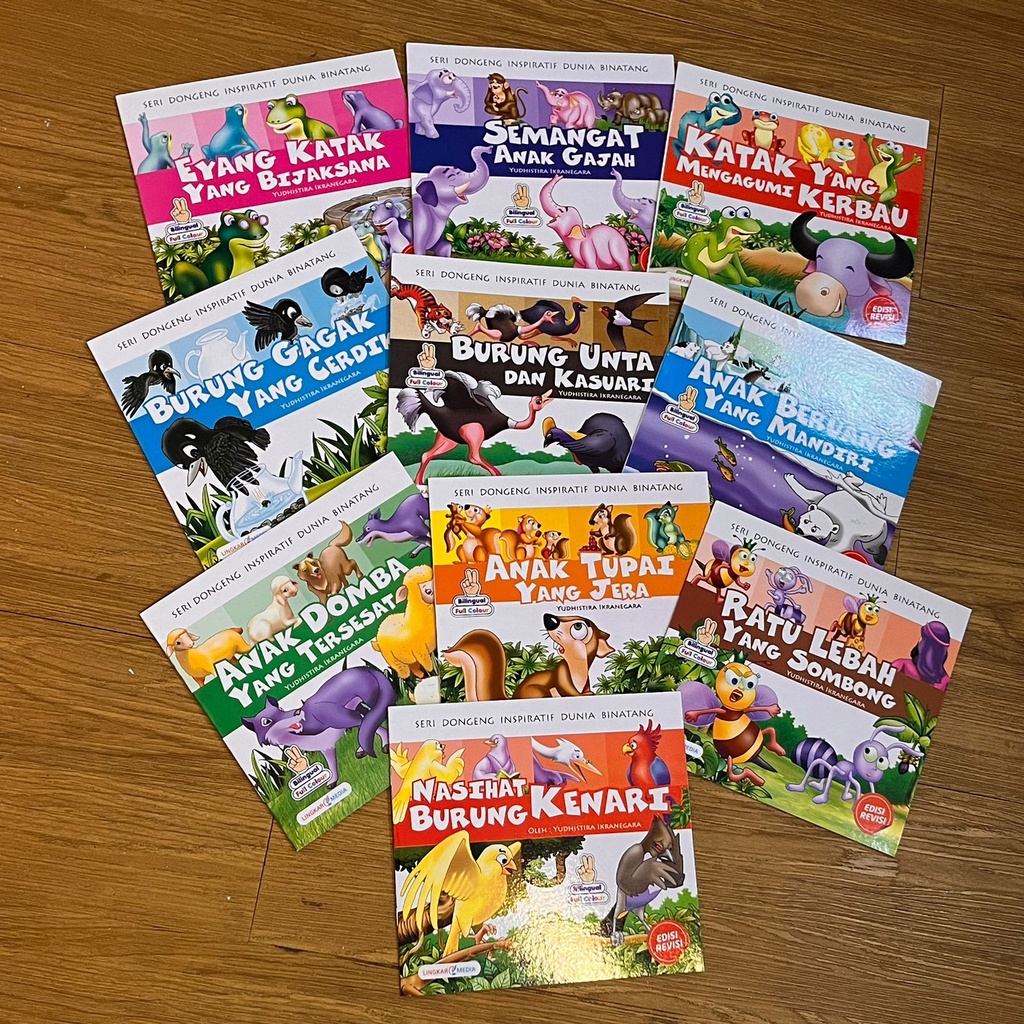 Buku cerita bacaan anak muslim seri binatang inspiratif