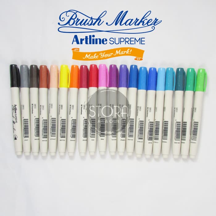 

Artline Supreme Brush Marker Spidol Calligraphy Kaligrafi