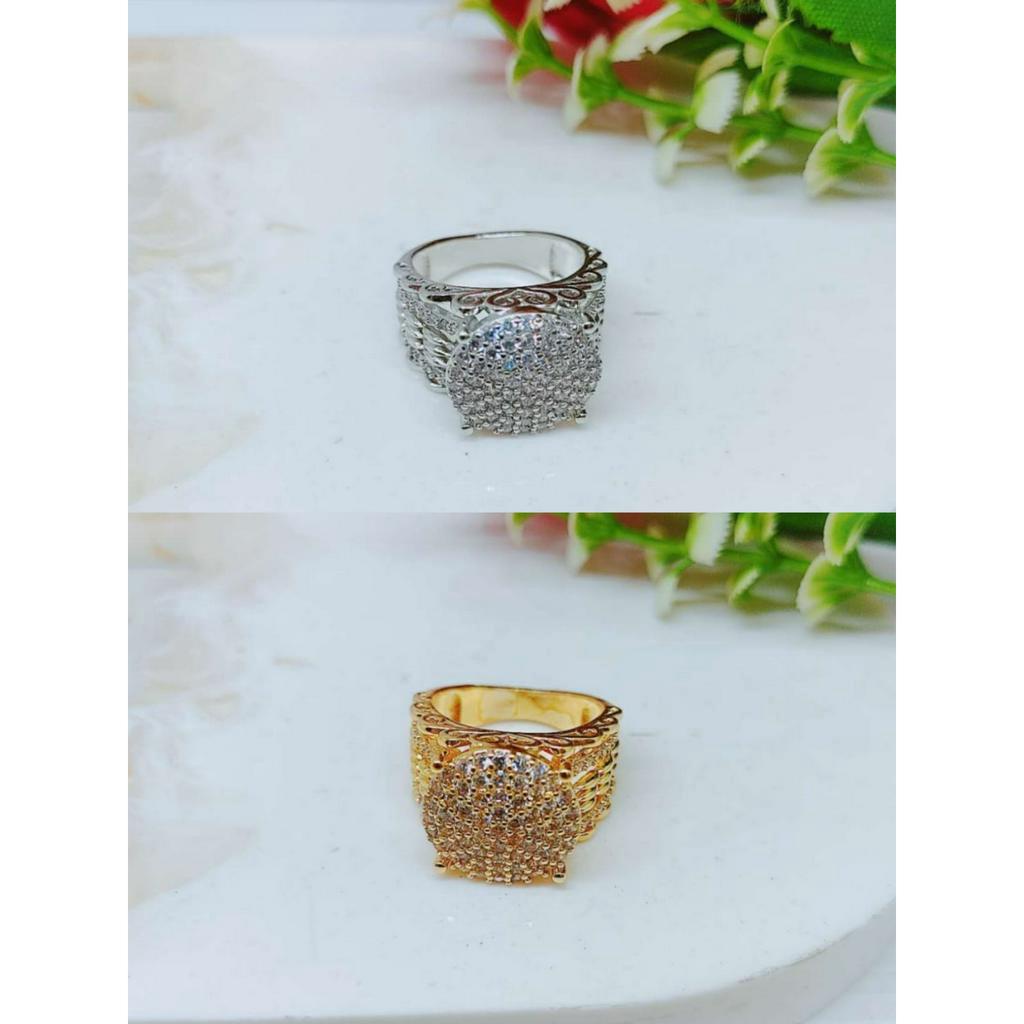 Cincin Mata Full Lapis Emas Perhiasan Fashion R085 R086