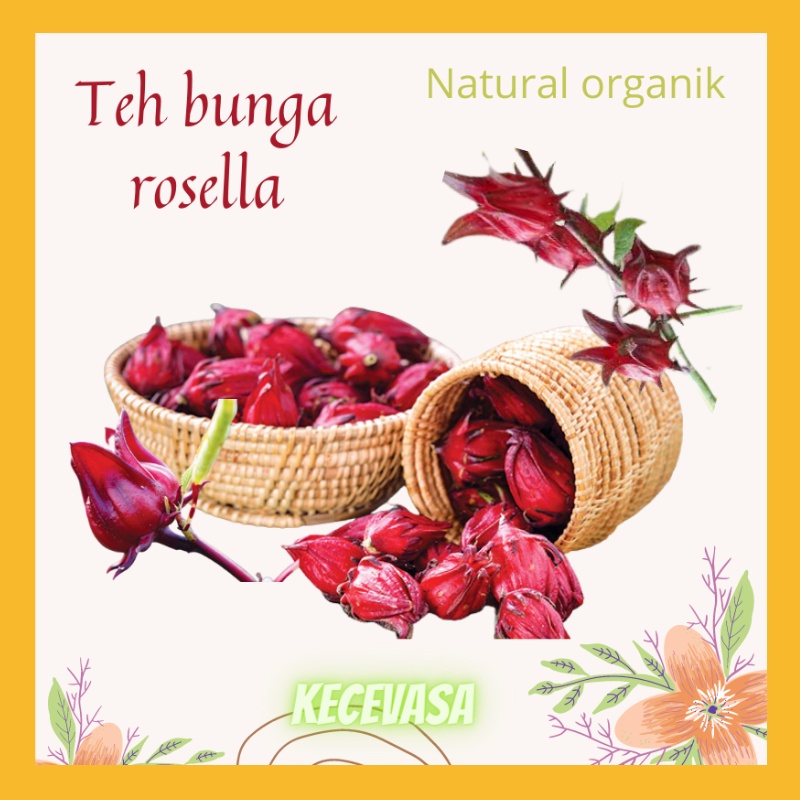 

TEH BUNGA ROSELLA UNTUK DIET ORGANIK MERAH UNGU CELUP PREMIUM KERING VASASHOP01