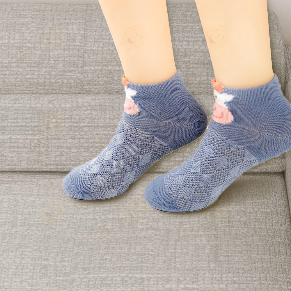 Lacoo Kaos kaki bayi anti slip Kaus kaki anak motif hewan untuk 0-3 Tahun