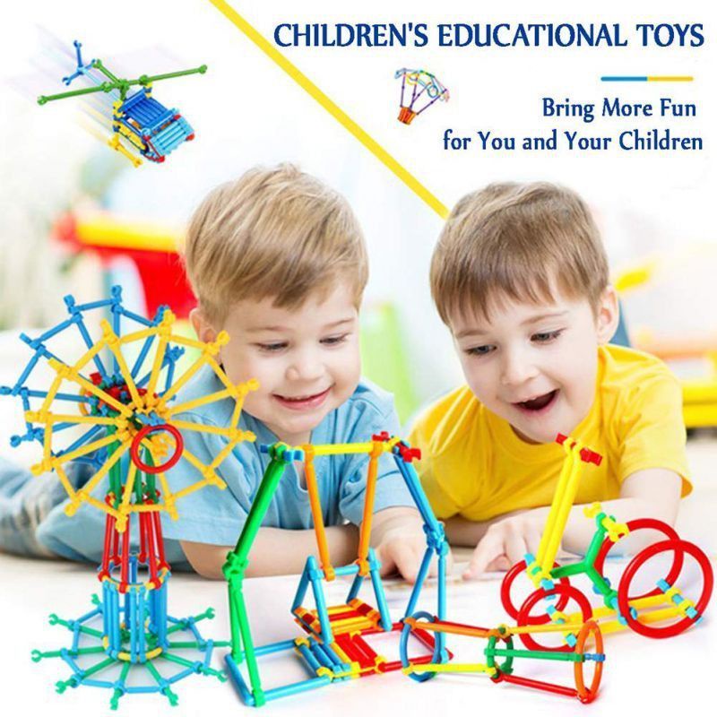 Jual Mainan Edukasi Anak Susun Stick 420PCS Smart Bar Building Block ...