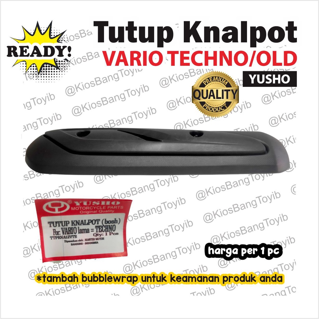 Tutup Cover Tameng Pelindung Knalpot Honda Vario Lama Techno + bosch (YUSHO)