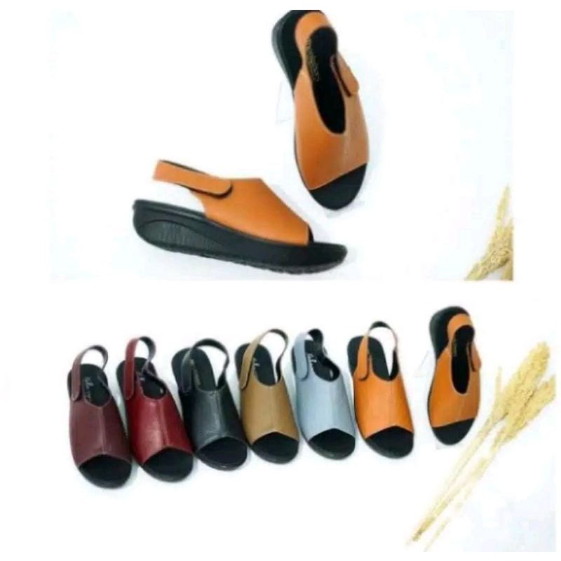 sandal wanita wedges kokop tali