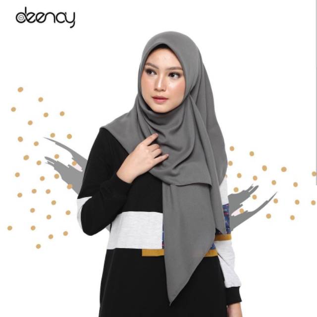 KERUDUNG DEENAY HAZFA VOAL PLAIN - KERUDUNG DEENAY ASLI - ORI