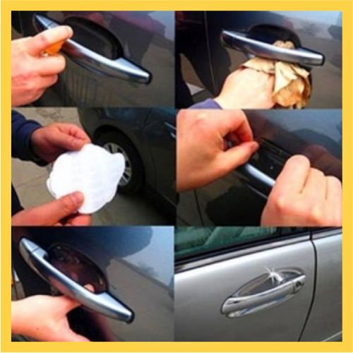 STICKER PELINDUNG HANDLE PINTU MOBIL ISI 4 PCS (TERMURAH) BISA COD