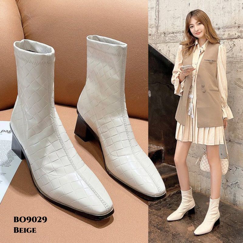 WYN SEPATU BOOTS FLAT KOREA TRENDY BO9029