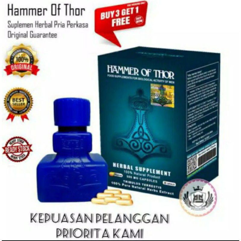 HMMER-OF-THOR ORIGINAL KUAT TAHAN LAMA | PEMBESAR DAN PANJANGRp150.000