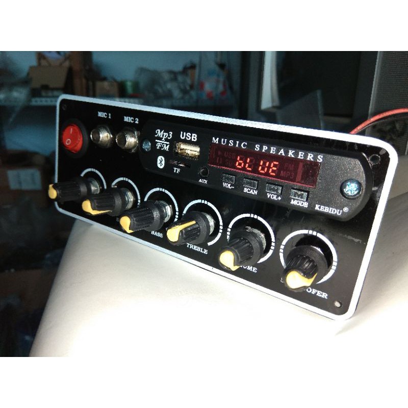 Kit Mono Aktif Speaker Mp3 Bluetooth Tip 2955 3055 Mic Echo Tone Control Extra Subwoofer Shopee Indonesia