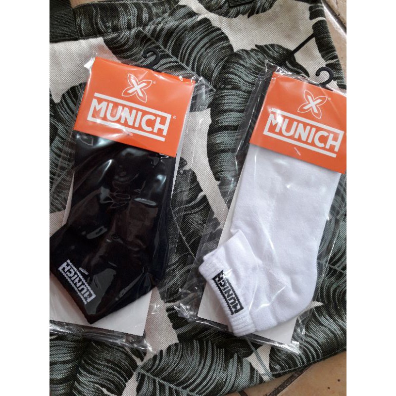 KAOS KAKI CASUAL X MUNICH  ANKLE LINEAR LOGO SOCKS 1P 100% ORIGINAL