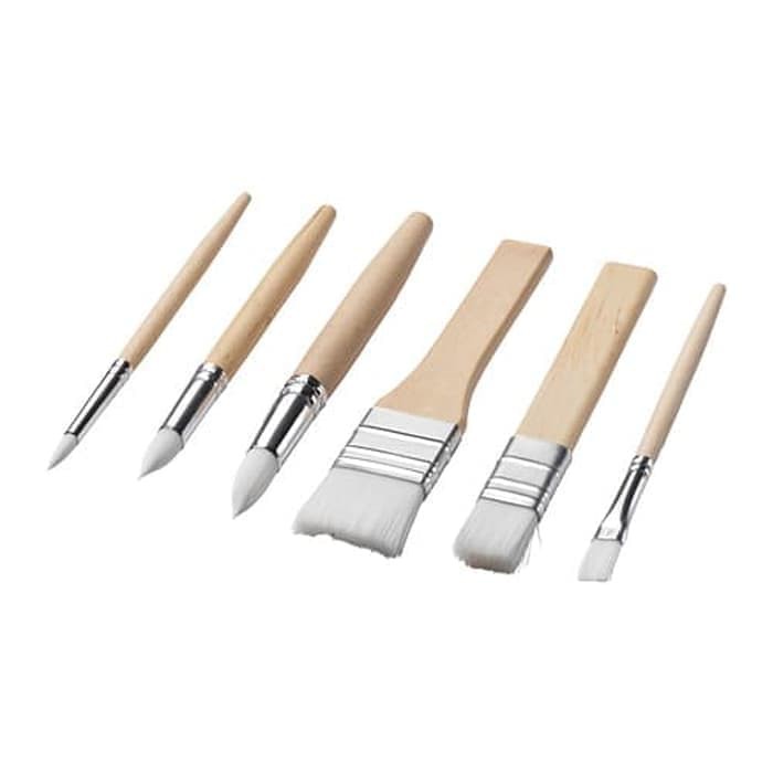 

Kuas Lukis Set isi 6 IKEA MALA Aman untuk Anak Anak Brush Pen