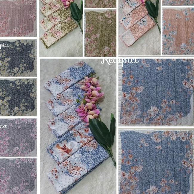 Kerudung Segiempat Voal Motif Lasercut Hijab Voal Motif Lasercut