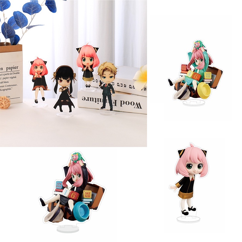 New 15cm Japan Anime Spy×Family Figure Acrylic Twilight Anya Forger Yor Forger Stand Model Plate Desk Decor Fans Prop Gift