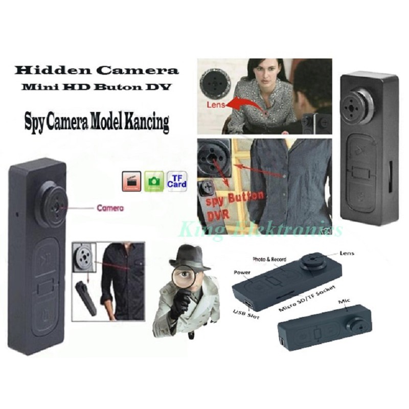 KAMERA KANCING BAJU - SPY CAMERA KANCING - HD