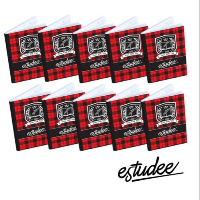 

ESTUDEE F B5 TARTAN MERAH ISI 10