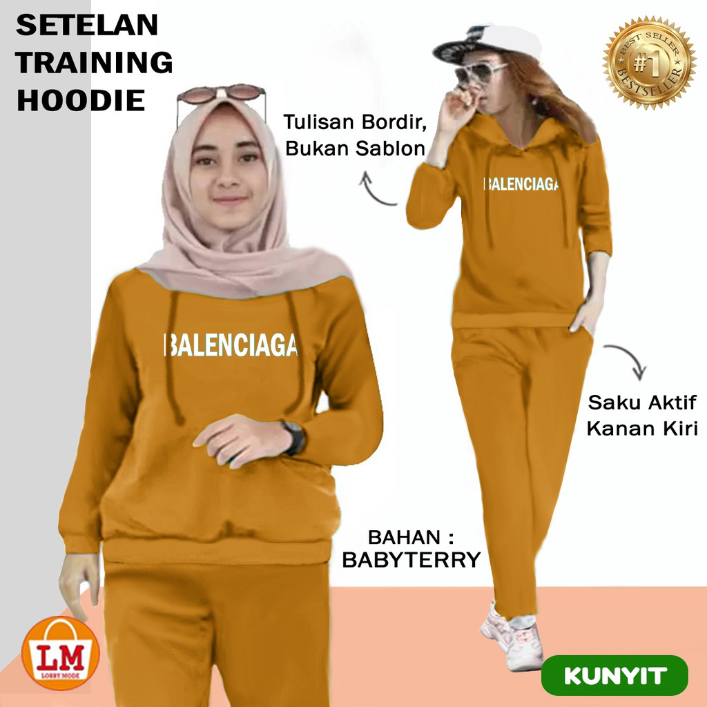 LMS 7700 - Baju Wanita Set Training Hoodie Jumbo XXXL Terbaru,Terkini,Terlaris dan Termurah