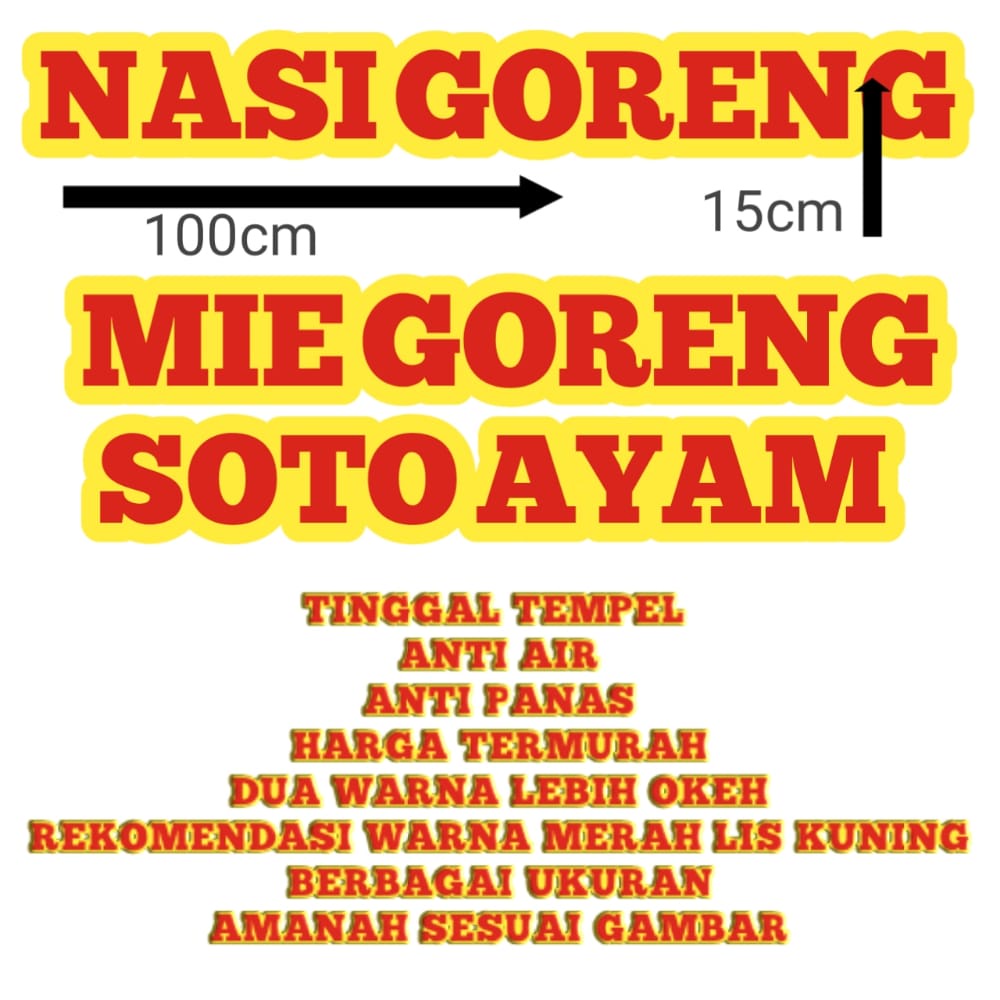 

Stiker Custom Nama grobak Atau Entalase untuk berjualan