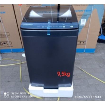 SHARP Mesin Cuci 1 Tabung 9,5Kg Inverter 180 Watt ES-M9500XT 9500XT